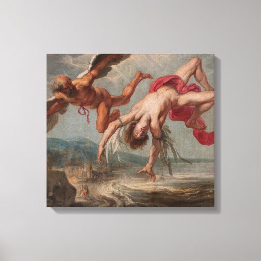 Toile La chute d'Icarus (par Jacob Peter Gowy) (Recto)