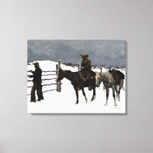 Toile La chute du Cowboy 1895 Frédéric Remington