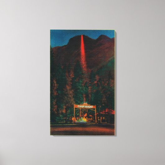 Toile La chute du feu de Glacier Point (Recto)