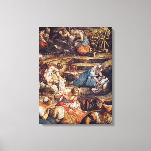 Toile La chute miraculeuse de la manne (Recto)