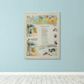 Toile La Cicada et la fourmi des fables (Insitu (Plancher de Bois))