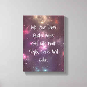 Toile La citation faite sur commande, font vos propres