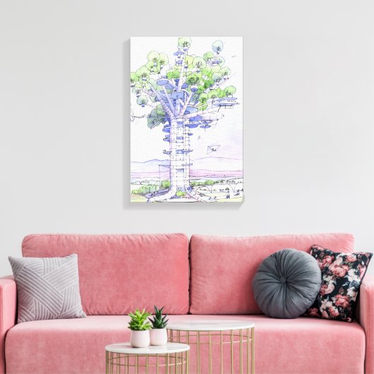 Toile La citta' albero (Insitu(Salon))