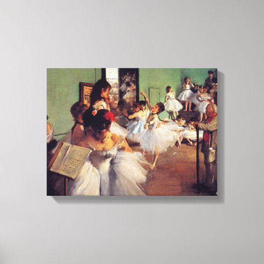 Toile La Classe de danse par Edgar Degas (Recto)