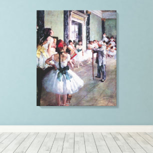 Toile La Classe de danse par Edgar Degas, Art de ballet