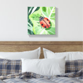 Toile La coccinelle | Jolie peinture aquarelle (Insitu(Chambre))
