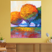 Toile La collection d'arbres colorés (Insitu(Salon))