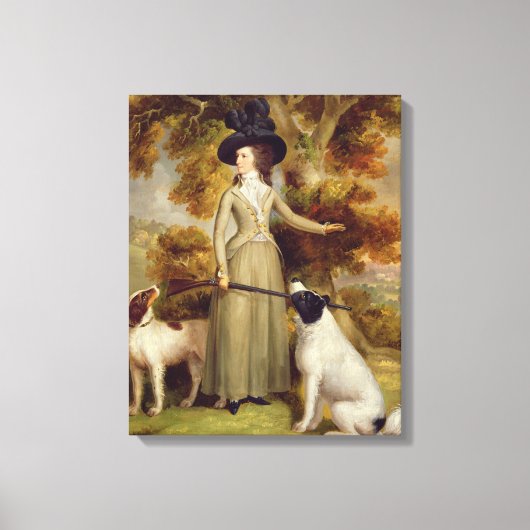 Toile La comtesse d'Effingham avec un tir et un tir Do (Recto)