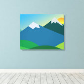 Toile La conception du paysage de montagne (Insitu (Plancher de Bois))