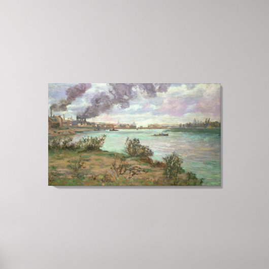 Toile La confluence de la Seine et de la Marne à Ivry (Recto)