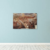 Toile La conquête de Tenochtitlan (Insitu (Plancher de Bois))