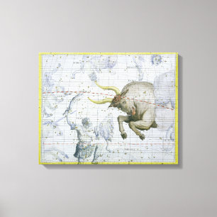 Toile La constellation de Taureau, plaquent 2 du 'atlas