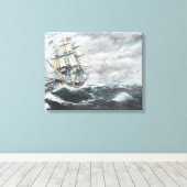 Toile La Constitution américaine se dirige vers la Guerr (Insitu (Plancher de Bois))