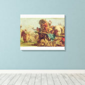 Toile La construction du cheval de Troie, vers 1760 (Insitu (Plancher de Bois))