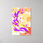 Toile "La Conversation" Grand Abstrait coloré (Recto)