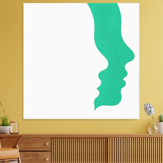 Toile La conversation invisible (Insitu(Salon))