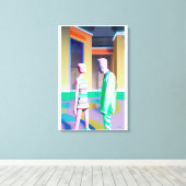Toile La Conversation - Ken Gage Art (Insitu (Plancher de Bois))