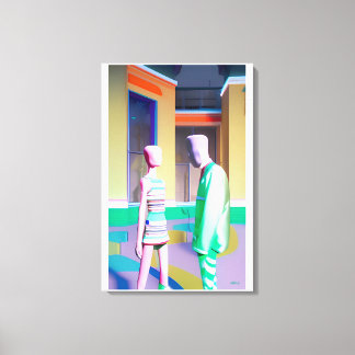 Toile La Conversation - Ken Gage Art