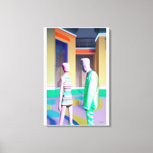 Toile La Conversation - Ken Gage Art (Recto)