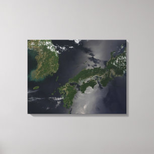 Toile La Corée du Sud du nord et,