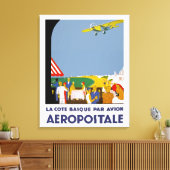 Toile La Côte Basque Par Avion (Insitu(Salon))
