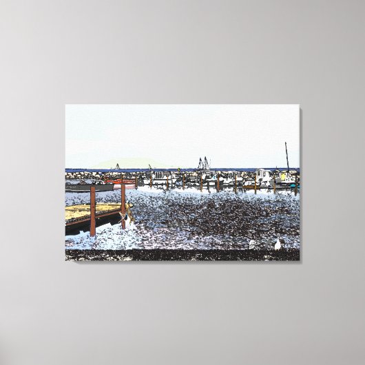 Toile La Côte, Marseillan Sud de la France (Recto)