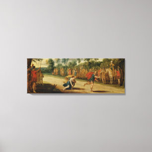 Toile La course d'Atalanta et de Hippomenes (huile sur