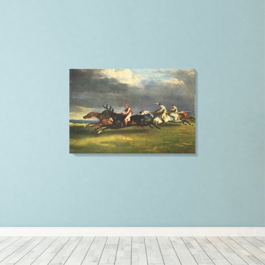 Toile La course Epsom Derby 1821 (Insitu (Plancher de Bois))