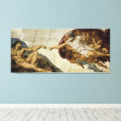 Toile La création d'Adam (Insitu (Plancher de Bois))