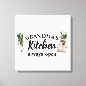 Toile La cuisine moderne de grand-mère est toujours ouve (Recto)