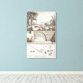 Toile La culture du coton, de l'Encyclopedia (Insitu (Plancher de Bois))