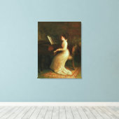 Toile La dame au piano (Insitu (Plancher de Bois))