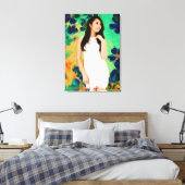 Toile La Dame aux fleurs de printemps (Insitu(Chambre))