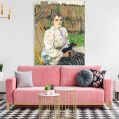Toile La Dame Avec Un Chien (Insitu(Salon))