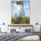 Toile La Dame avec un parasol, par Claude Monet (Insitu(Chambre))