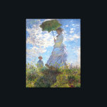 Toile La Dame avec un parasol, par Claude Monet<br><div class="desc">Titre complet : La Promenade, La Dame avec un Parasol, par Claude Monet Dans Claude Monet exquis La Promenade, La Dame avec un Parasol, Suzanne Hoschedé était le modèle. Elle était la fille aînée d'Alice Hoschedé et d'Ernest Hoschedé, la belle-fille et modèle préféré du peintre impressionniste Claude Monet français, et...</div>