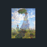 Toile La Dame avec un parasol, par Claude Monet<br><div class="desc">Titre complet : La Promenade, La Dame avec un Parasol, par Claude Monet Dans Claude Monet exquis La Promenade, La Dame avec un Parasol, Suzanne Hoschedé était le modèle. Elle était la fille aînée d'Alice Hoschedé et d'Ernest Hoschedé, la belle-fille et modèle préféré du peintre impressionniste Claude Monet français, et...</div>
