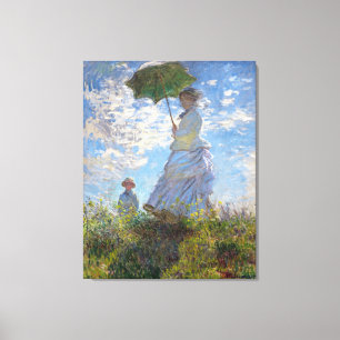 Toile La Dame avec un parasol, par Claude Monet