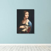 Toile La Dame de Léonard de Vinci avec une mine (vers 14 (Insitu (Plancher de Bois))