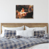 Toile La Dame de Shalott (Beauté médiévale) (Insitu(Chambre))