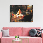 Toile La Dame de Shalott, ch. 1888 par John Waterhouse (Insitu(Salon))