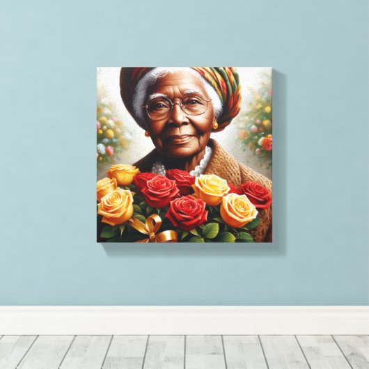 Toile La Dame Des Roses (Insitu (Plancher de Bois))