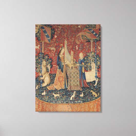 Toile La Dame et la licorne : 'Audition' (Recto)