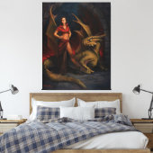 Toile La Dame et le Dragon (Insitu(Chambre))