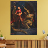 Toile La Dame et le Dragon (Insitu(Salon))