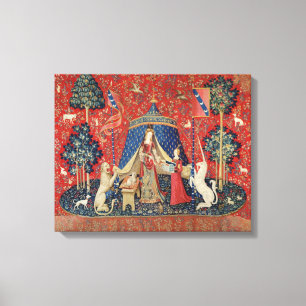 Toile La Dame et l'Unicorne : 'À mon seul désir'
