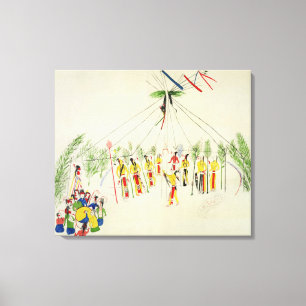 Toile La danse de Sun de Shoshone (colorant sur la