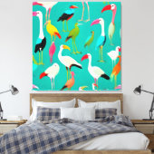 Toile La danse des couleurs des oiseaux (Insitu(Chambre))