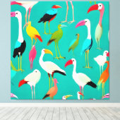 Toile La danse des couleurs des oiseaux (Insitu (Plancher de Bois))