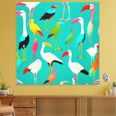 Toile La danse des couleurs des oiseaux (Insitu(Salon))